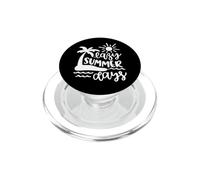 Lazy Summer Days Playa Palmera Tropical Sol Mar PopSockets PopGrip para MagSafe