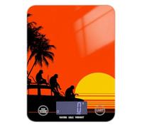 Lazy Sundown Monkeys - Báscula de cocina pequeña fácil de limpiar para cocina, 11 libras/0 18 onzas, 5 kg/5 g, báscula digital de cocina con 4 unidades para pérdida de peso (pilas no incluidas)