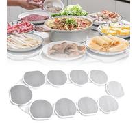 Lazy Susan - Bandeja giratoria de almacenamiento con rotación de 360°, resistente al calor, bandeja organizadora de alimentos reutilizable para cocina y comedor, diseño expandible para un fácil acceso