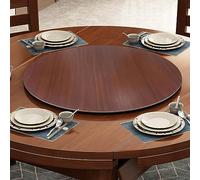 Lazy Susan - Bandeja giratoria de madera de 50 a 100 cm, silenciosa, redonda, antideslizante, ideal para fiestas, reuniones familiares y entretenimiento