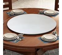 Lazy Susan - Bandeja giratoria redonda de madera de 360° para servir de 50 a 100 cm, diseño antideslizante, rodamientos lisos, perfecta para mesa de comedor, cocina y entretenimiento