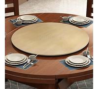 Lazy Susan de madera de 50-100 cm, bandeja giratoria silenciosa de 360°, diseño antideslizante, perfecta para mesa de comedor, mesa giratoria redonda grande para un acceso y entretenimiento sin
