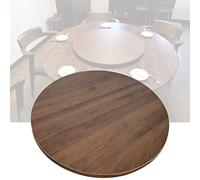 Lazy Susan giratoria 60 cm/70 cm/80 cm - Bandeja redonda de madera para servir 360°, ideal para mesas de comedor, perfecta para entretener y servir (color: A, tamaño: 50,8 cm)