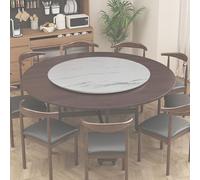 Lazy Susan - Mesa de comedor grande de madera, bandeja giratoria para servir, bandeja redonda para exhibición de cocina y entretenimiento