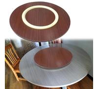 Lazy Susan - Mesa giratoria de 360°, mesa redonda, no requiere montaje, de madera, adecuada para comedor y entretenimiento