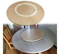 Lazy Susan - Mesa giratoria de 360°, mesa redonda, no requiere montaje, de madera, adecuada para comedor y entretenimiento