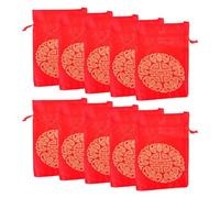 lazyfun 10 bolsas de bendición de paz para boda creativa, bolsa de caramelos, bolsa de regalo, suministros de boda, Año Nuevo, cordón rojo