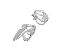 lazyfun 2 anillos para uñas de garra, personalidad exagerada, manicura, anillos de aleación, textura para Halloween, cosplay y fiestas, joyas apilables para dedos, como se describe