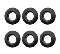 lazyfun 6 unids Kayak canoas paletas de goma de goteo anillos de repuesto de goma protección timón para la instalación en