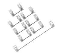 lazyfun 8 unidades de estabilizadores silenciosos para teclados mecánicos, estabilizadores de soporte, capacidad de respuesta precisa, amplia compatibilidad, estabilizador POM, plástico + metal