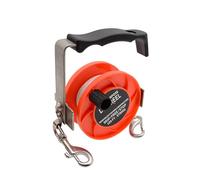 lazyfun Carrete de línea de buceo de acero inoxidable, mango ergonómico, carrete para snorkel submarino seguro para naufragios de cuevas, kayak de deriva