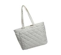 lazyfun Carteras Para Mujer Satchel Bolsos Con Asa Ligero Acolchado Bolsa Casual Bandoleras Bolsa de Fin de Semana Satchel Bolsos Con Asa, Blanco