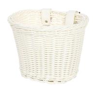 lazyfun Cesta de bicicleta de tela de plástico impermeable Cesta de mimbre desmontable con manillar delantero Bicicletas Niños Cesta para niños