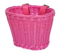 lazyfun Cesta de bicicleta de tela de plástico impermeable Cesta de mimbre desmontable con manillar delantero Bicicletas Niños Cesta para niños