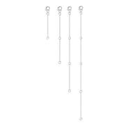 lazyfun Extensión de metal de aleación, cadena de cola extendida, cierres de mosquetón, conexiones, fabricación de joyas, pulseras, collares, accesorios de joyería, talla única, como se describe