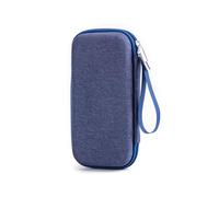 lazyfun Práctica bolsa de medicamentos de EVA con cámaras aisladas, bolsa de medicamentos fácil de transportar para el camino diario al trabajo, azul