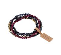 lazyfun Pulsera de cuentas de cristal colección hipoalergénica cadena de mano accesorios de moda conjunto de pulseras para pieles sensibles que cambian de color, talla única, como se describe
