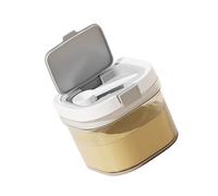 lazyfun Tarro de cocina sellado de 800 ml con cuchara Pienso seco apilable para café azúcar y almacenamiento Tarro de conservación de alimentos resistente a la humedad