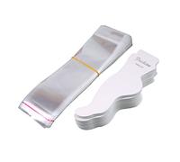 lazyfun Tobillera blanca titular de la tarjeta para colgar para la exhibición de la joyería organizador de negocios personal forma del pie 15 2 x 5 cm/5 98 96 pulgadas