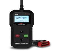 Lazymao OBD2 escáner de diagnóstico universal OBD II CAN para coche, lector de códigos de avería, herramienta para comprobar la luz del motor KW590 con sensor O2 y prueba de monitor a bordo