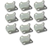 LB-63, 10 soportes de montaje de cilindro, soporte neumático LB, base fija de cilindro de aire, conector de abrazadera de bisagra en ángulo de metal en forma de L montado con tornillos
