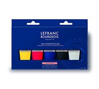Lefranc & Bourgeois Set de pintura acrílica Los Esenciales – 5 tubos 80 ml para bellas artes