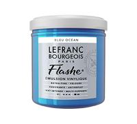Lefranc Bourgeois Flashe acrílica, Pintura de Vinilo, Azul Océano, 125ml Tube - Vinylfarbe, 125