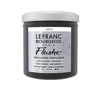 Lefranc Bourgeois Flashe acrílica, Pintura de Vinilo, Negro, 125ml Tube - Vinylfarbe, 125