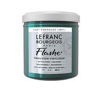 Lefranc Bourgeois Flashe acrílica, Pintura de Vinilo, Verde Esmeralda, 125ml Tube - Vinylfarbe