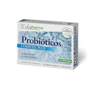 LB PHARMA - Probióticos Complex Plus 40 Billones UFC · 15 Cepas · 30 Cápsulas Veganas · Sistema Inmunitario · Flora Intestinal · Digestión · Salud Intestinal