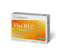 LB PHARMA - Vitamina B12 1000 mcg (Metilcobalamina) - Energía, Sistema Inmunológico y Salud Nerviosa - Apto para Veganos y Vegetarianos - 30 Cápsulas