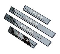 LBBQP 4 Piezas Coche Acero Inoxidable Decoración para Estribos, para Nissan X-Trail T33 Qashqai J12 E-Power 2022-2025 Accesorios de Estilo,A