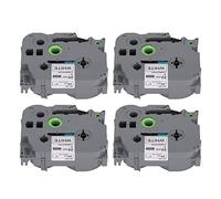 LBEC Cinta para Rotulador, Material de Textura Gruesa, Rotulador de PláStico, Recambios de DeteccióN Inteligente para PT E100 para PT D210 (Caja Blanca de 4)