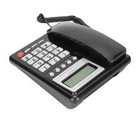 LBEC Teléfono Fijo, Función REDIAL KX-T8001CID Pantalla de identificación de Llamadas Teléfono de Oficina Calculadora de Oficina (Negro)