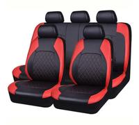 lbEUR Fundas Asientos Coche para Peugeot 2008 2020-2023, Impermeable Antideslizante Asiento Protector Juego Durable Cubreasientos Delanteros Y Traseros De Automóvil,A/Red