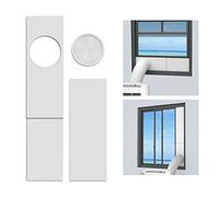 LBG Products Kit de placas de sellado de ventana para unidades de aire acondicionado portátiles, kit de ventilación de aire acondicionado de plástico para ventanas y puertas correderas, paneles de
