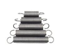 Lbin-Resortes de compresión Diámetro 1mm diámetro exterior 6mm 7mm 8mm longitud Total 20mm 25mm 30mm 35mm 40mm 45mm 50mm 60mm alambre de resorte de tensión de acero, 5 uds, Robusto y duradero(1x8x35mm