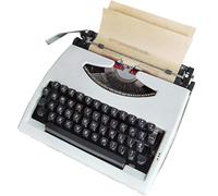 LBLFEBD Máquina de escribir vintage, perfecta para escribir novelas en cualquier lugar, máquina de escribir manual retro en teclado con teclado inglés, ideal para escritores aventureros en la selva