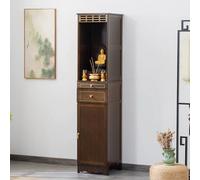LBLFEBD Mesa de altar budista de bambú con cajones de almacenamiento, gabinete de altar de oración budista chino, templo Pooja para el hogar, Pooja Mandir