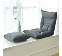 LBLFEBD Silla perezosa con soporte de respaldo, silla plegable de 5 posiciones ajustables, funda extraíble, silla reclinable para sala de estar (color: G)