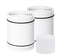 LBLVBNEWD Filtro de ducha de repuesto para AquaBliss SF400 y SF500, filtro de cabezal de ducha de agua dura multietapa que reduce el óxido, el cloro, las toxinas (2 paquetes de filtros + 10 paquetes