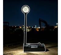 LBMED Lámpara Trabajo Inalámbrica Elevable, Recargable 4500 Lúmenes con Integración Foco Y Proyector, Altura Iluminación Ajustable 70-280 Cm, Amplia Cobertura De Irradiación, 2 Formas De Transporte