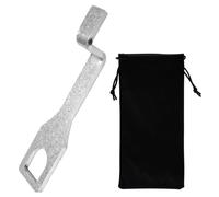 LBQUTN Airlock Furgoneta Soporte Portón Trasero para Bus Camping, Gancho de Ventilación de Acero Inoxidable para Aire Fresco, 22cm, Incluye Bolsa de Almacenamiento, Negro