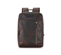 LBRTMED Bolso de hombro para hombres Vintage bolso de computadora loca cuero de piel grande