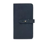 LBRTMED Fashion Cowhide Leather Long Purse Organizer Men's Billet Male Mascual Retro Money Clip, Regalo Preferido para Hombres (Color: A, Tamaño: 19 * 11 * 2cm)