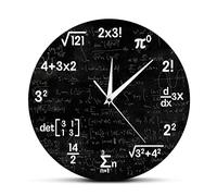 LBRTMED Matemáticas Relojes Matemáticas Matemáticas Graduación de fórmulas matemáticas íconos de la Pared del Reloj de Pared decoración del Aula