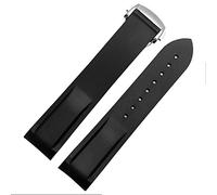 LBRTMED RWCCCRW Banda de reloj de silicona impermeable para Omega Comas Strap Meidus Rudder Raver Correa 22 mm