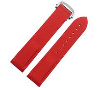 LBRTMED RWCCCRW Banda de reloj de silicona impermeable para Omega Comas Strap Meidus Rudder Raver Correa 22 mm