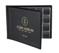 lbum de colecci n de monedas MUDOR para coleccionistas, 240 compartimentos, color negro