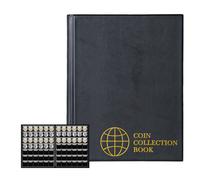 lbum de monedas con 420 bolsillos - 28 x 29 mm (1,1 x 1,1 pulgadas) - lbum de monedas negro de bolsillo - 10 p ginas - Soporte para colecci n d